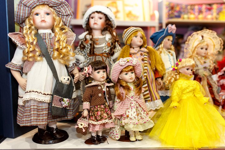 Vintage porcelain dolls