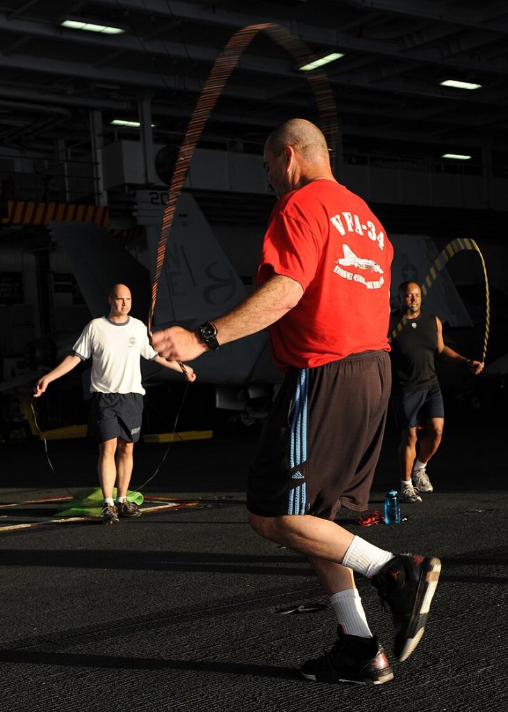 Alternate foot jump technique