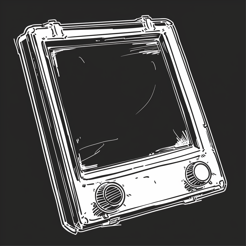 Etch A Sketch silhouette