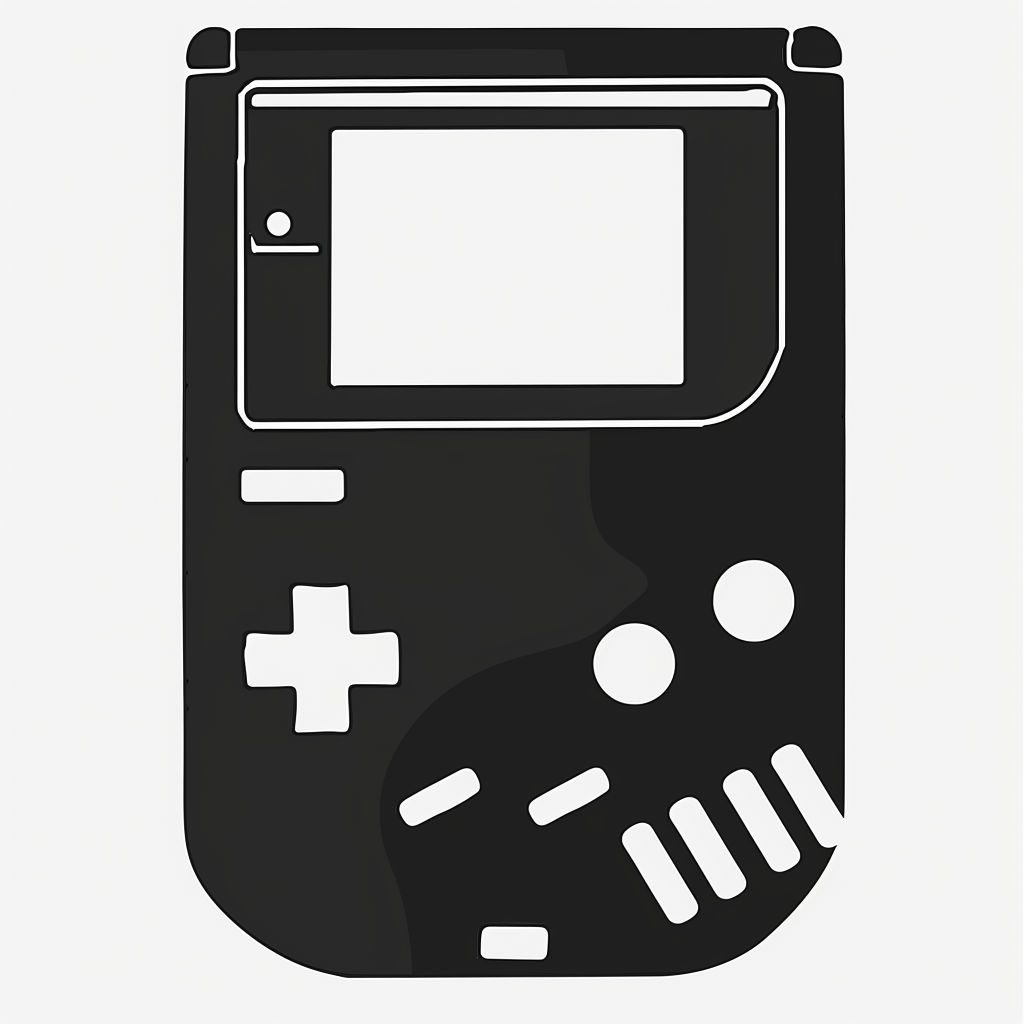 Nintendo Gameboy silhouette