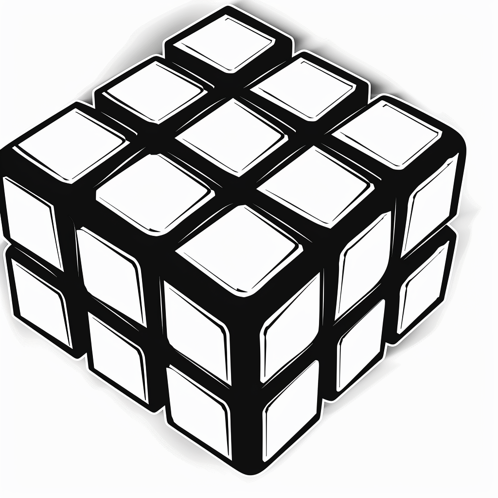 Rubiks Cube Silhouette