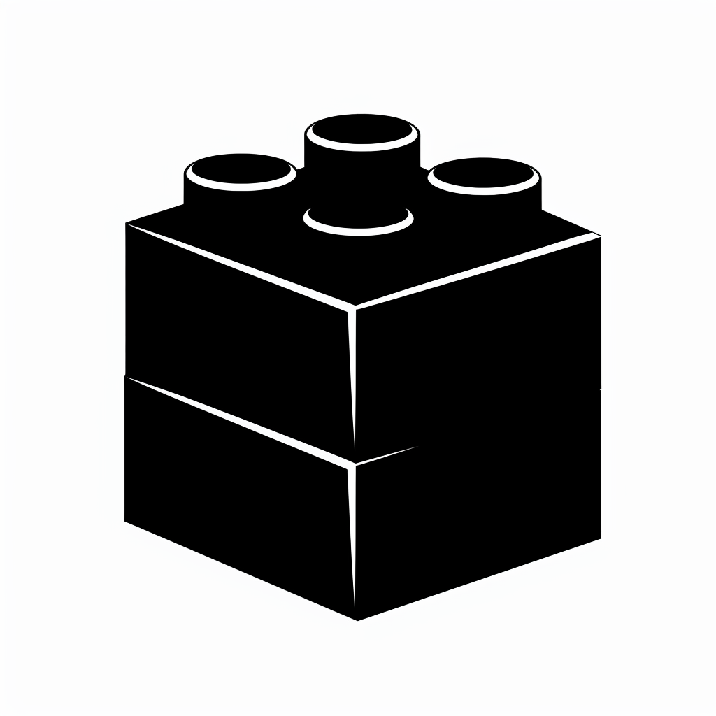 lego bricks silhouette