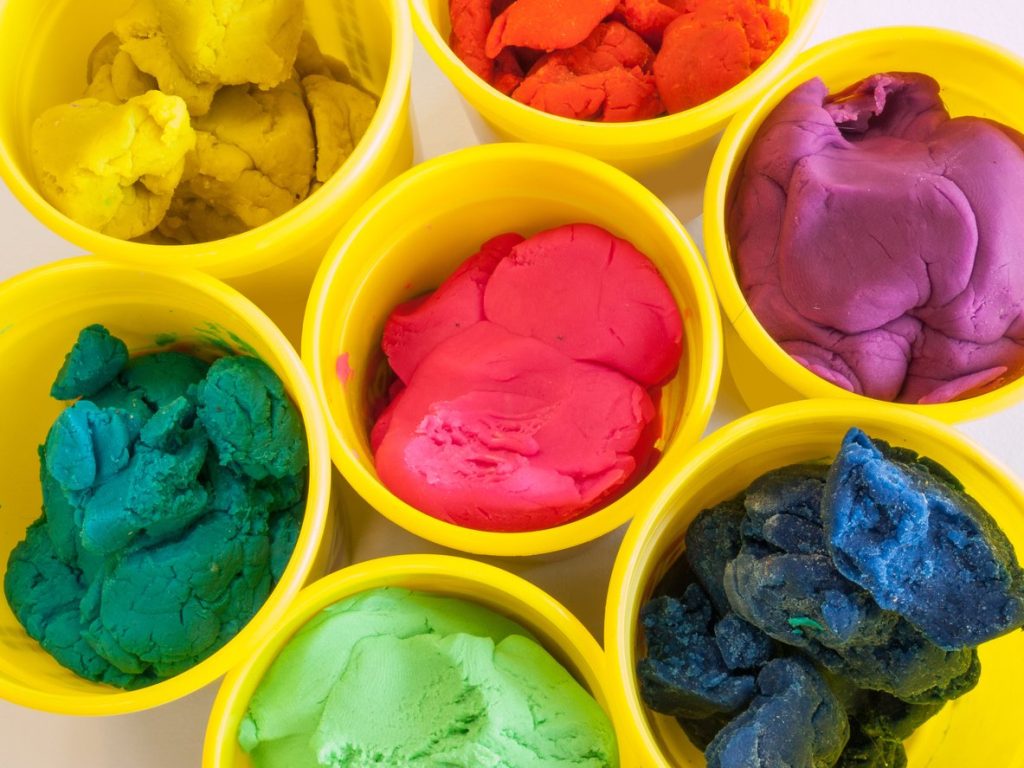 different colors of Play-Doh