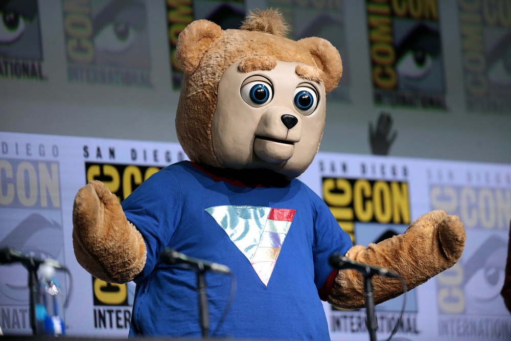 The titular Brigsby Bear at the 2017 San Diego Comic-Con